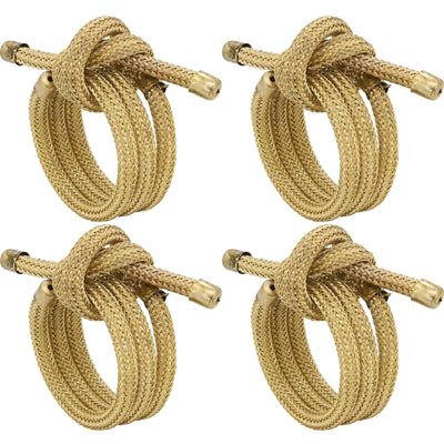 Knotted Rope Napkin Ring, Set of 4